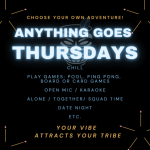 ANYTHING GOES THURSDAY