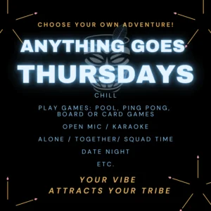 ANYTHING GOES THURSDAY