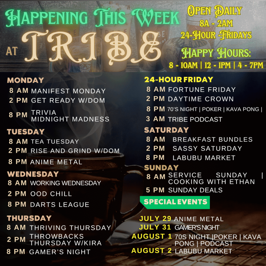 Weekly Tribe Events